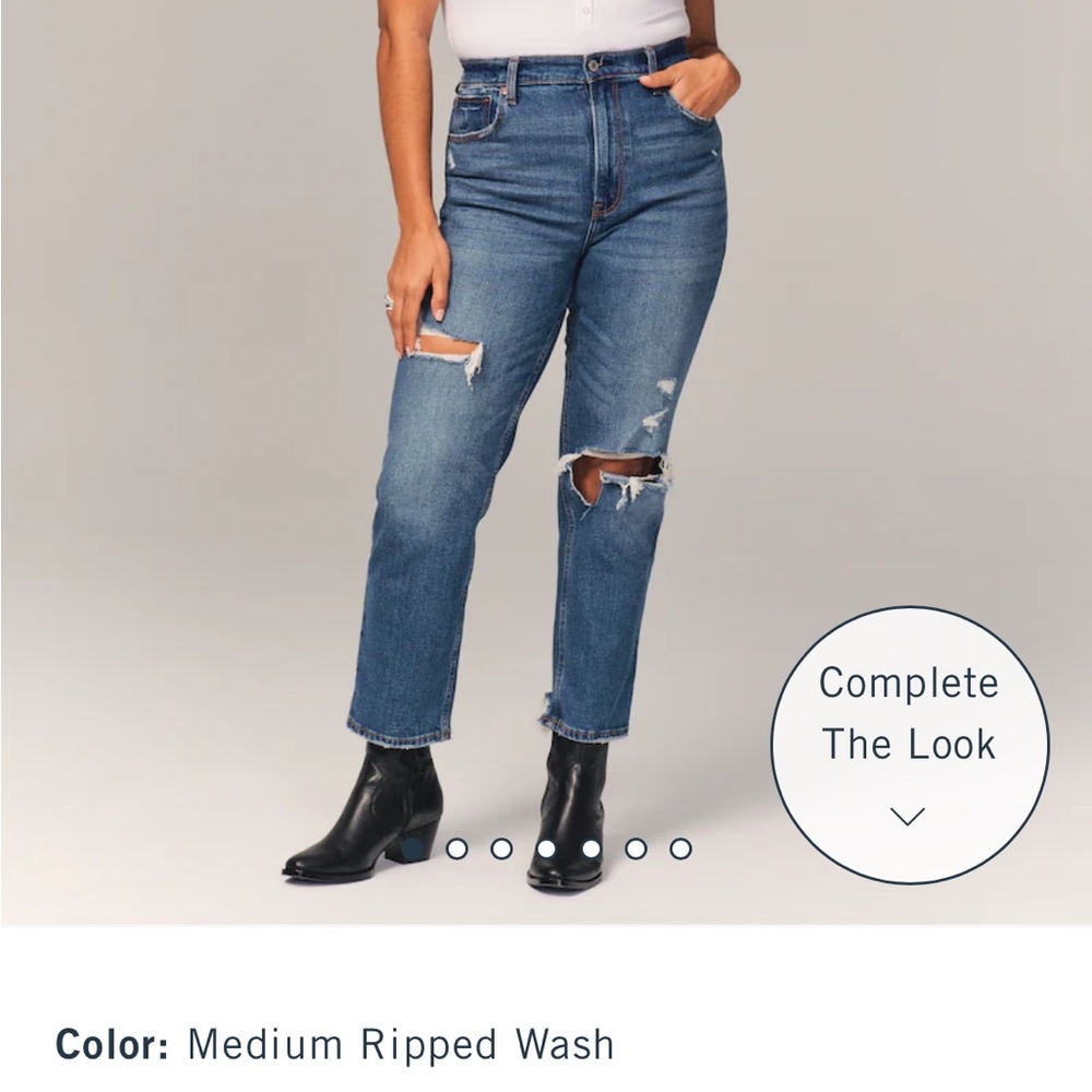 Abercrombie jeans. Ankle straight. Ultra Hight Rise.